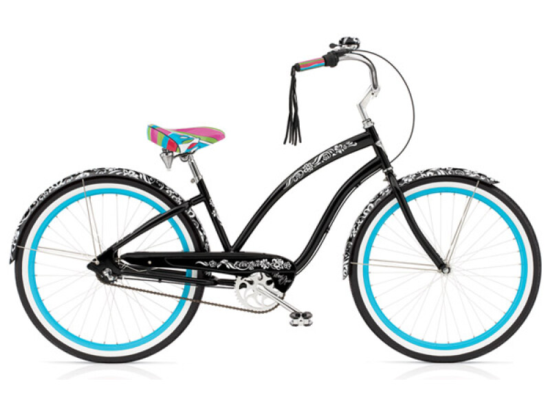 Electra Bicycle Blanc et Noir 3i black ladies'