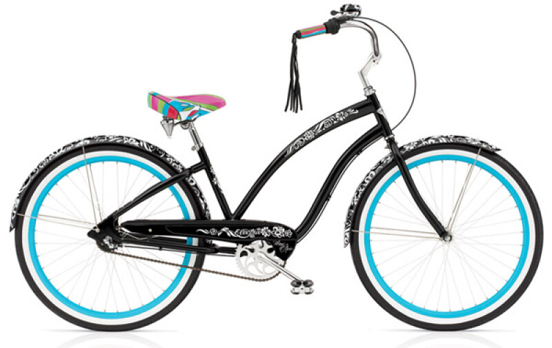 Electra Bicycle Blanc et Noir 3i black ladies'