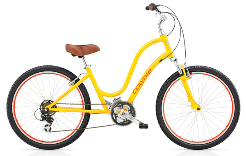 Electra Bicycle Townie Original 21D yellow ladies' 