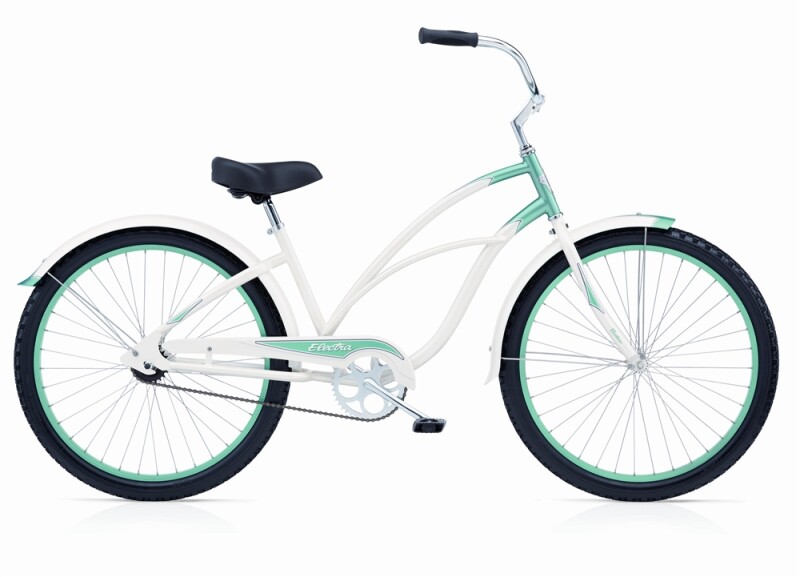 Electra Bicycle Cruiser 1 pearl/ white/ mint ladies'