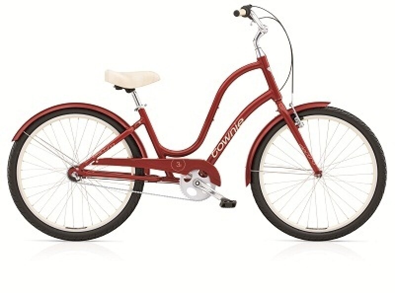 Electra Bicycle Townie Original 3i cranbeery ladies'