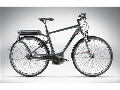 Cube TRAVEL HYBRID PRO anthrazit black white red Man