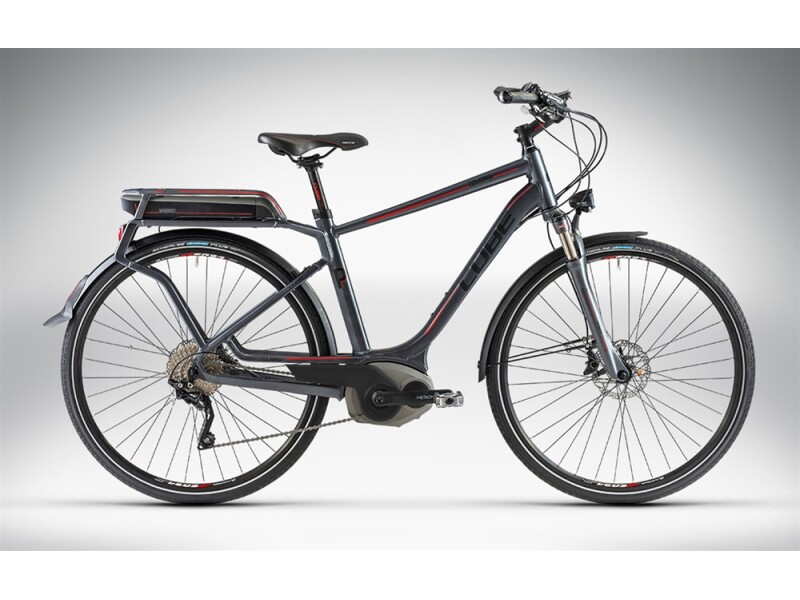 Cube TOURING HYBRID PRO anthrazit black red Man