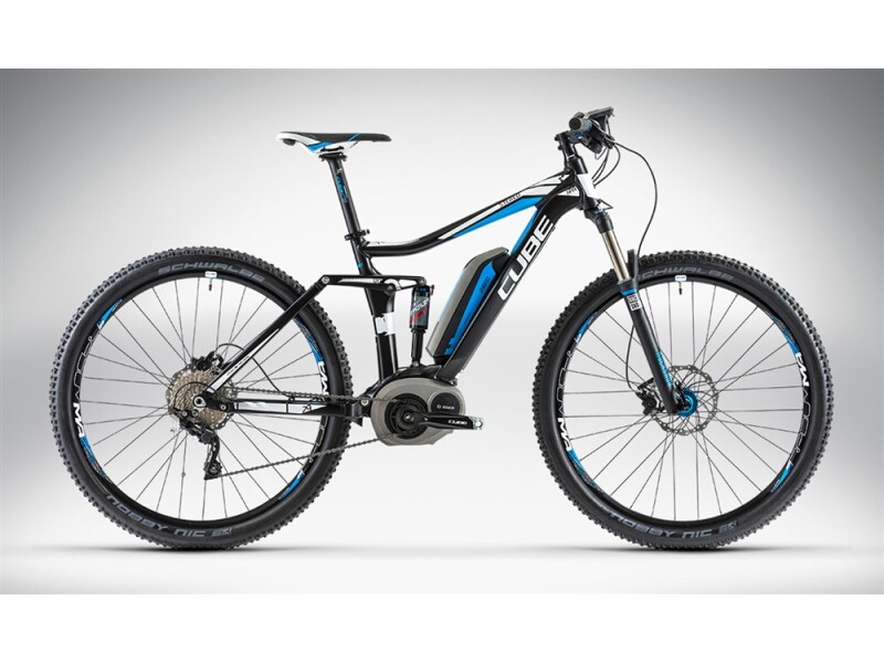 Cube STEREO HYBRID 120 29 black'n'white'n'blue