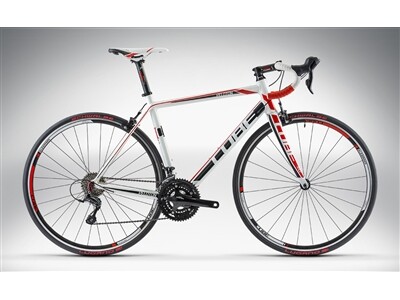 Cube PELOTON white red print