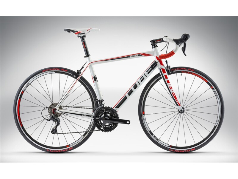 Cube PELOTON white red print