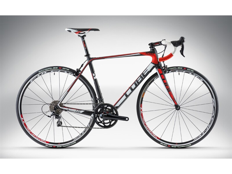 Cube AGREE GTC PRO carbon'n'white'n'red