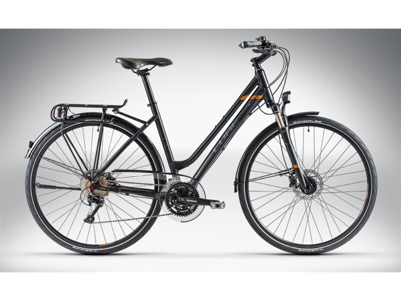 Cube TOURING PRO Black Grey Orange Lady