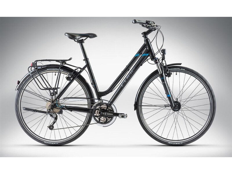 Cube TOURING Black Grey Blue Lady