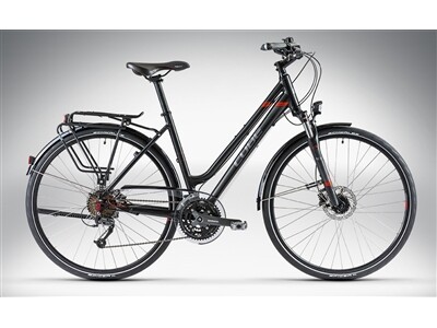 Cube TRAVEL PRO Black Grey Red Lady