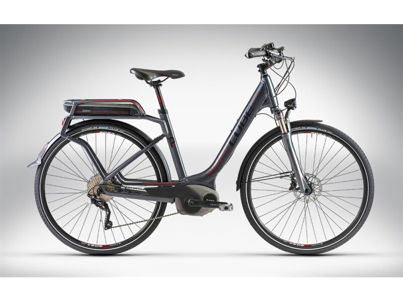 Cube TOURING HYBRID PRO anthrazit black red
