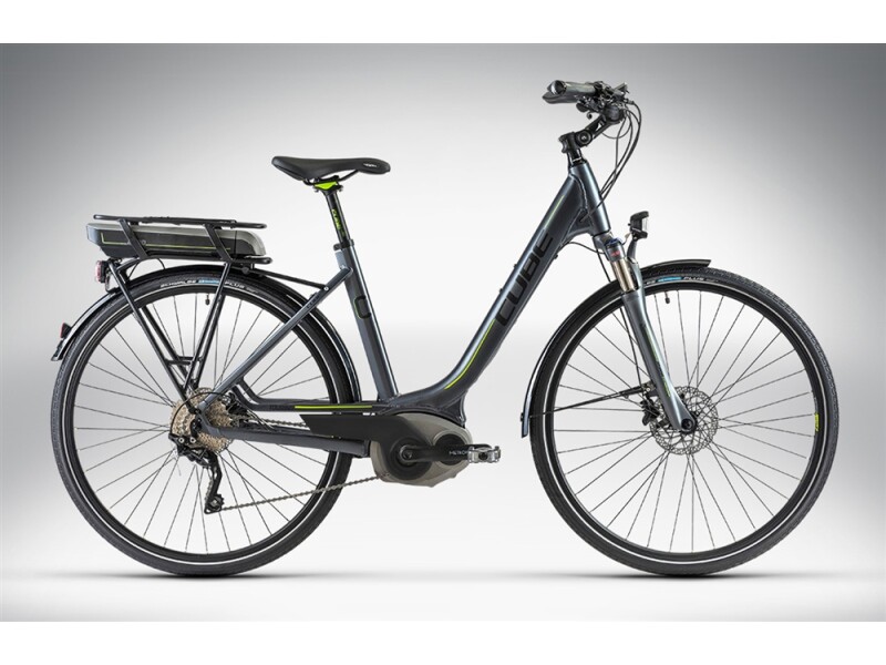 Cube TOURING HYBRID anthrazit black green