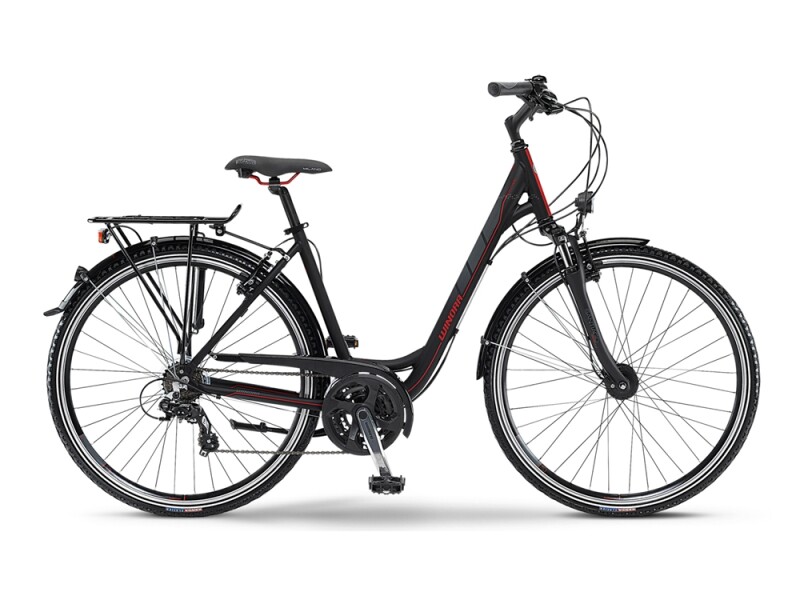 Winora Santiago schwarz/grau/rot matt