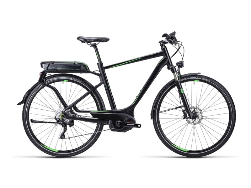 Cube Touring Hybrid SL black green
