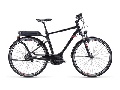 Cube Delhi Hybrid SL black flashred