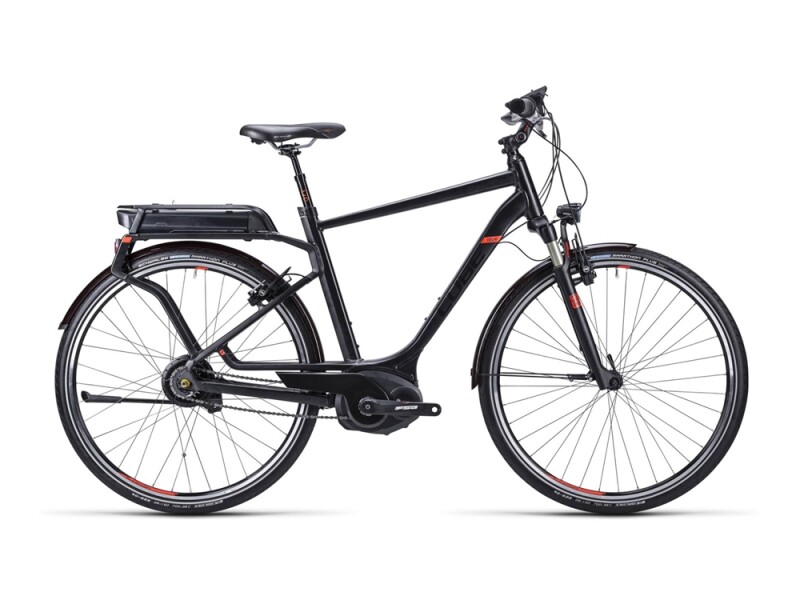 Cube Delhi Hybrid SL black flashred