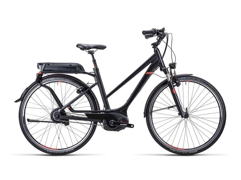 Cube Delhi Hybrid SL black flashred / Trapeze