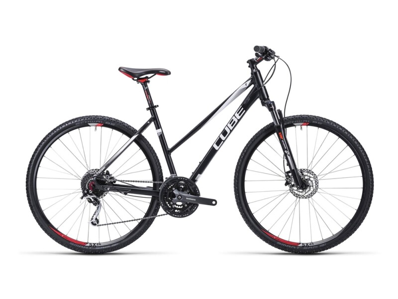 Cube Nature black white red / Trapeze