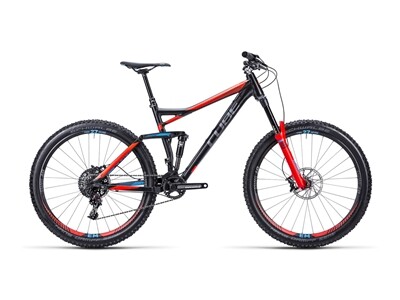 Cube Stereo 160 HPA SL black ´n´ blue ´n´ fla