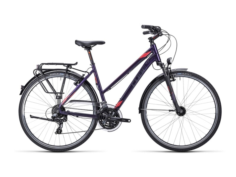 Cube Touring dark purple flashred / Trapeze
