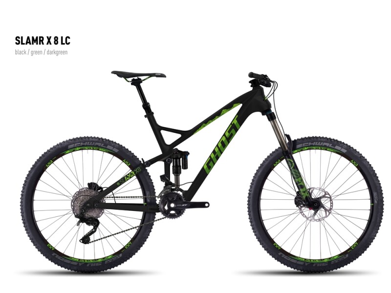 Ghost SLAMR X 8 LC black/green/darkgreen