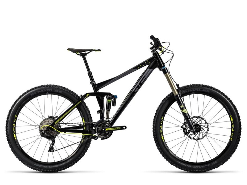 Cube Fritzz 180 HPA Race 27.5 black´n´flashyellow
