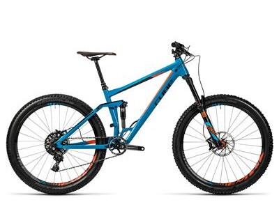 Cube Stereo 160 HPA TM 27.5 bermudablue´n´flashorange