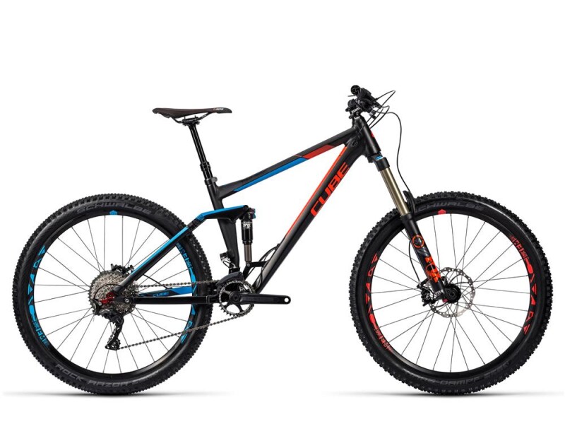Cube Stereo 160 HPA Race 27.5 black´n´flashred´n´blue