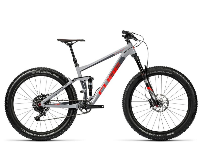 Cube Stereo 150 HPA Race 27.5+ grey´n´flashred