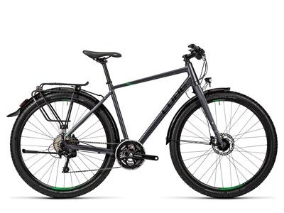 Cube Travel Exc grey black flashgreen