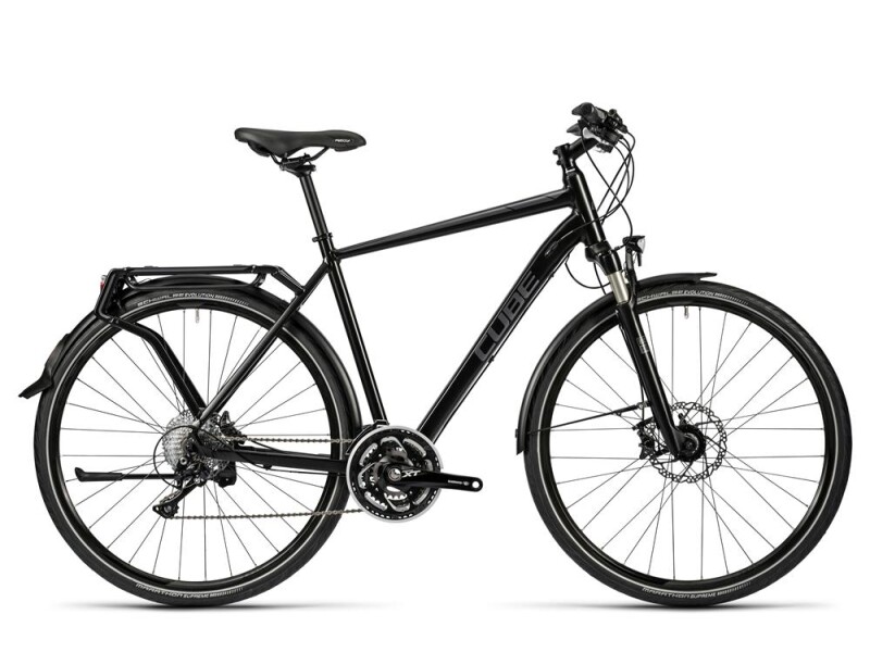 Cube Kathmandu black grey glossy