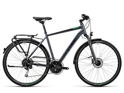 Cube Touring Exc grey black flashgreen