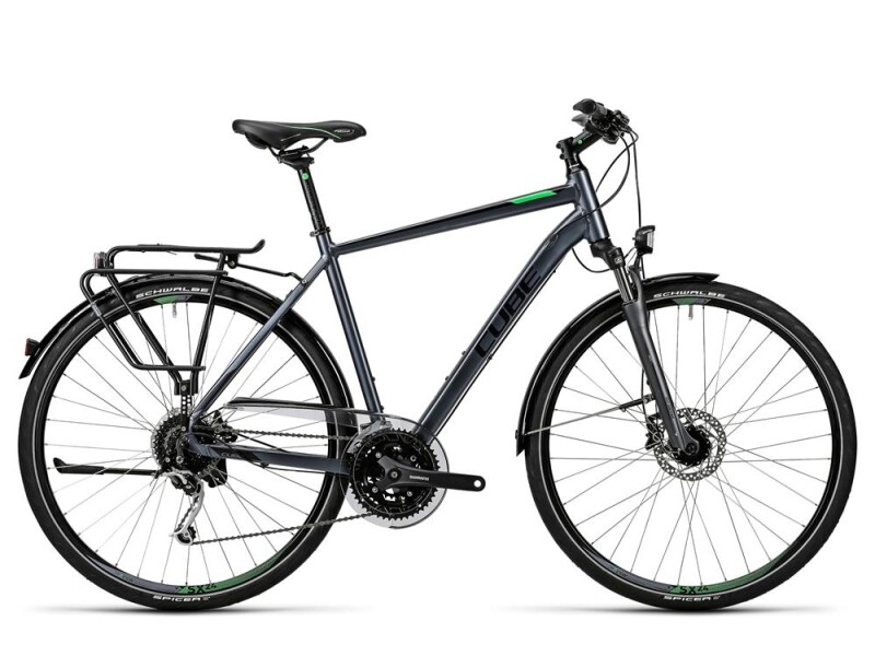 Cube Touring Exc grey black flashgreen