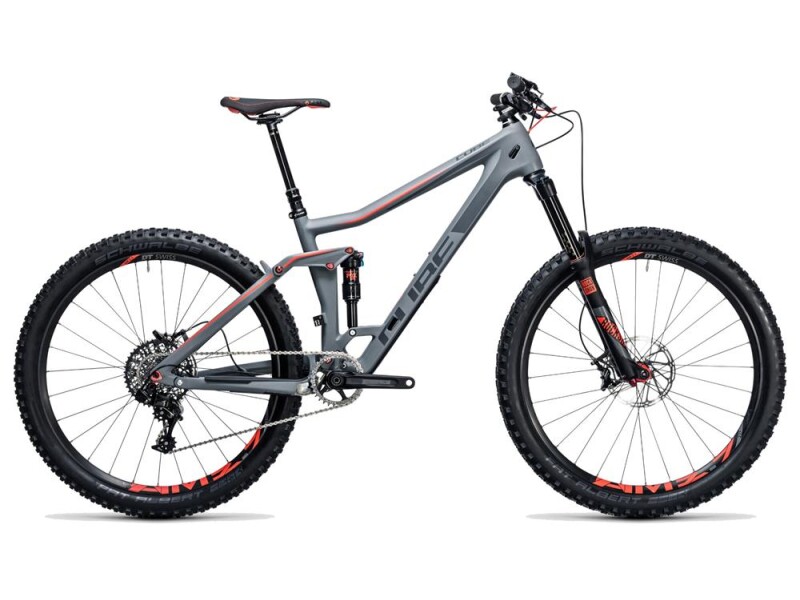 Cube Stereo 160 C:62 SL 27.5 grey´n´flashred