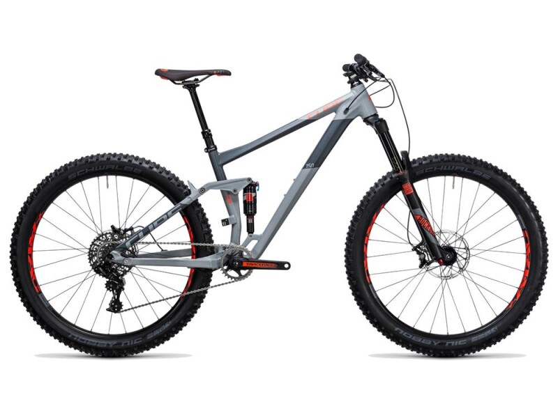 Cube Stereo 150 HPA Race 27.5+ grey´n´flashred