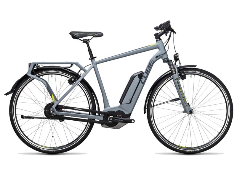 Cube Delhi Hybrid 500 grey´n´lime