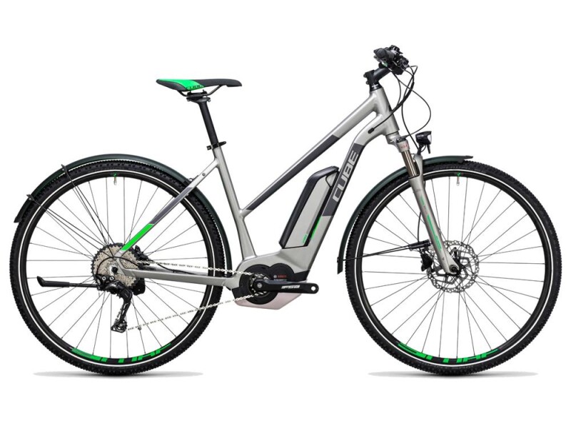 Cube Cross Hybrid Race Allroad 500 silver´n´green