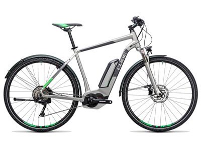 Cube Cross Hybrid Race Allroad 500 silver´n´green