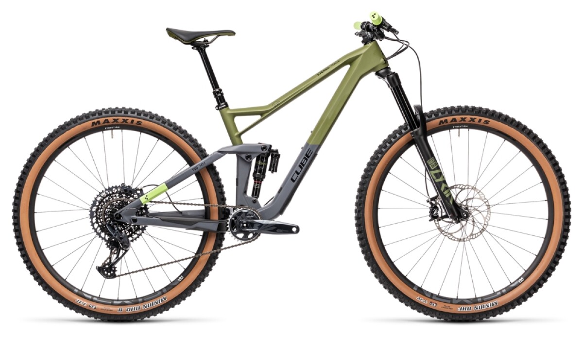 Cube Stereo 150 C:62 Race 29 olive´n´grey Details