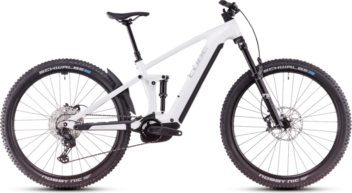Cube Stereo Hybrid ONE44 EXC  metallicwhite´n´black Details
