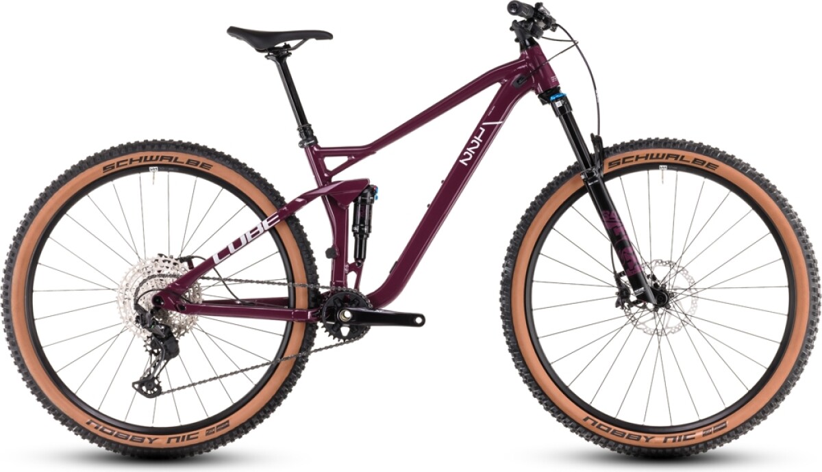 Cube Stereo ONE22 Race wine´n´grey Details