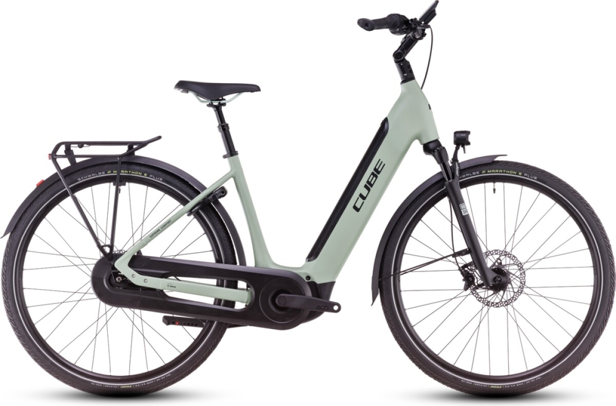 Cube Supreme Hybrid Comfort SLX 625 aloegreen´n´black Details