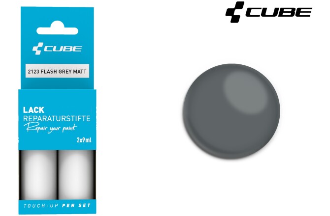 Cube Lackstift Set FLASH GREY matt 2123