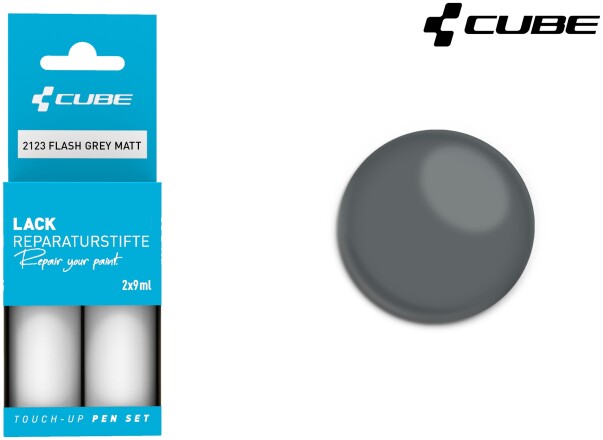 Cube Lackstift Set FLASH GREY matt 2123