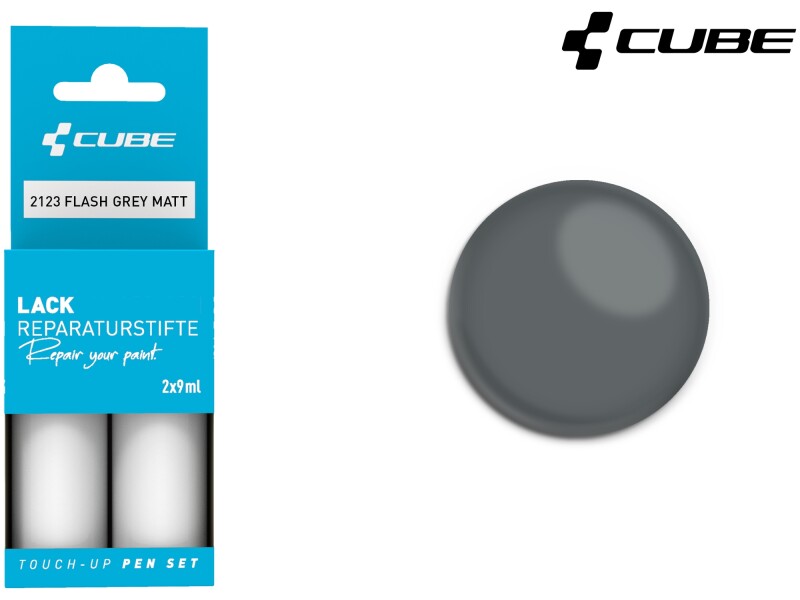 Cube Lackstift Set FLASH GREY matt 2123