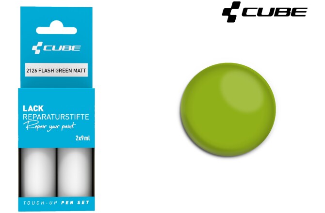 Cube Lackstift Set FLASH GREEN matt 2126