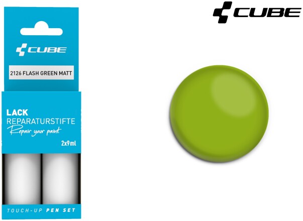 Cube Lackstift Set FLASH GREEN matt 2126