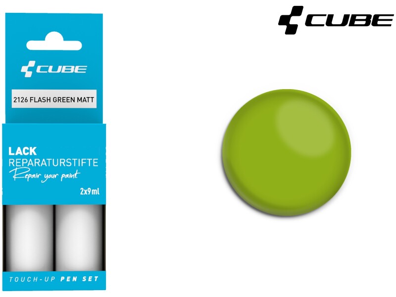 Cube Lackstift Set FLASH GREEN matt 2126