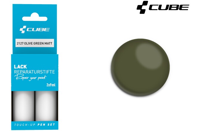 Cube Lackstift Set OLIVE GREEN matt 2127