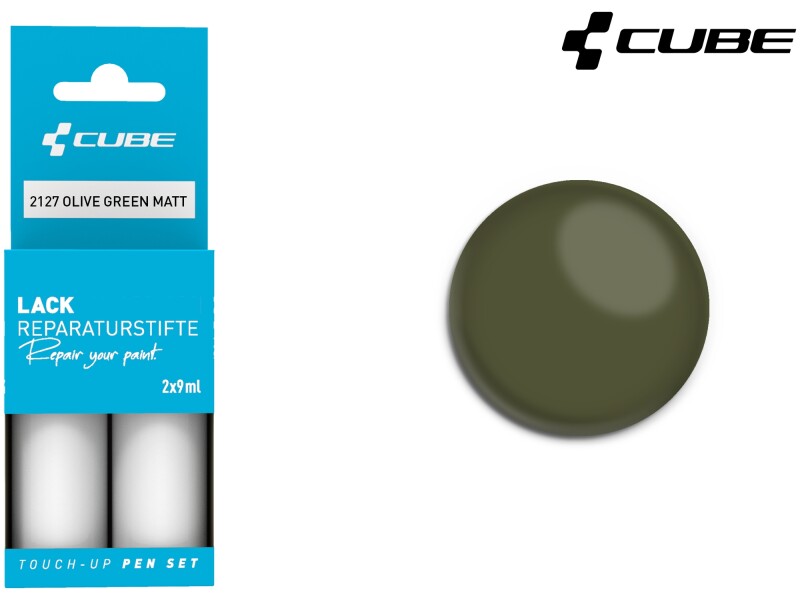 Cube Lackstift Set OLIVE GREEN matt 2127